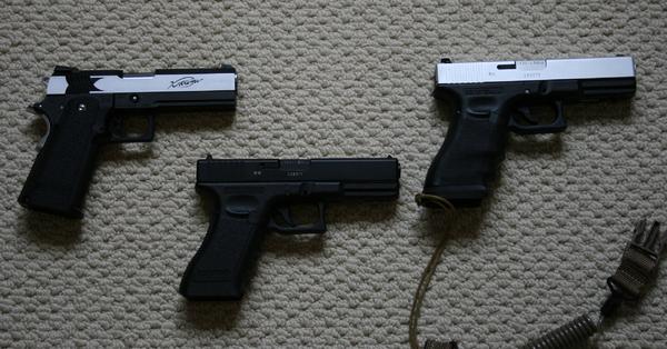 TM xtrem .45, G 18, TM G 17...